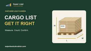 Details How to Prepare a Cargo List for Container Loading | Checklist Update