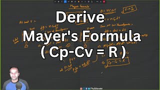 Mayers Formula Derivation Cp-Cv R