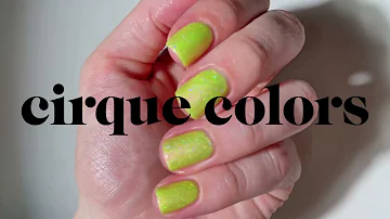 YOU TART! | Cirque Colors Acid Green Shimmergraphic™ Nail Polish
