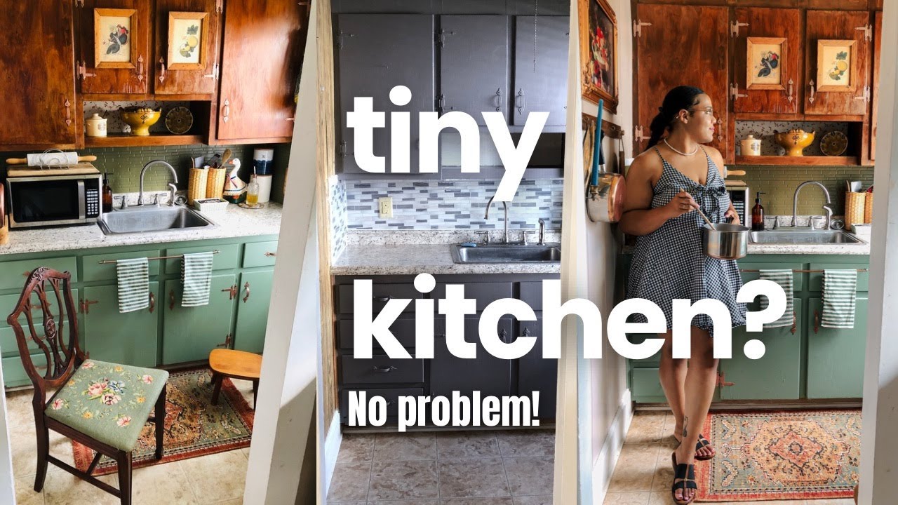 SMALL KITCHEN TRANSFORMATION | Start to Finish Makeover | Thrifted ...