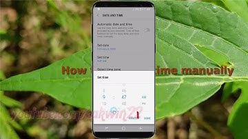 Android Nougat : How to Change time manually in Samsung Galaxy S8 or S8+