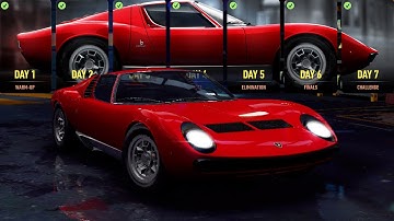 Lamborghini Miura P400SV DAY 7 NFS No Limits Proving Grounds Gameplay Walkthrough