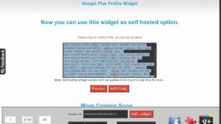 Google plus WIdget free wordpress blog
