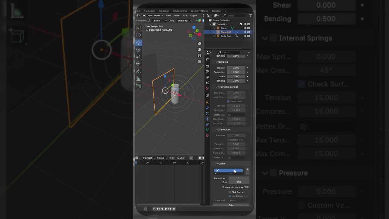 How to create cloth fold simulation in blender  