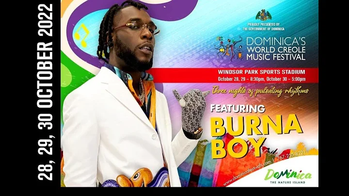 Burna Boy AFrican Giant is coming to Dominica for WCMF