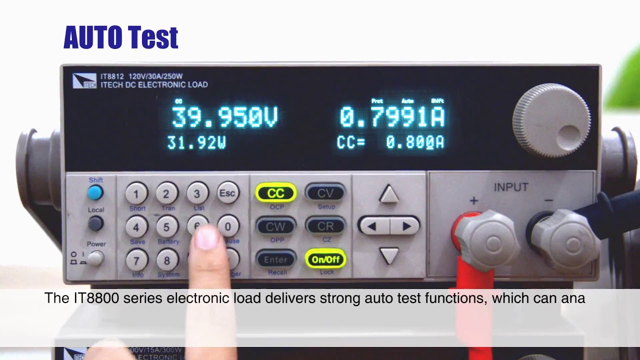 Obciążenie elektroniczne wysokiej mocy DC ITECH IT8800 w NDN®