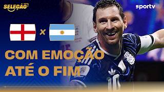 INGLATERRA 1 X 2 ARGENTINA | VIRADA ÉPICA | Seleção Copa | Copa do Mundo 2026 | sportv