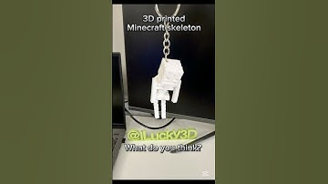 3D printed Minecraft skeleton #CapCut #3dprinting #3dprint #bambulab #3d #Minecraft #skeleton