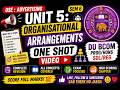 Unit 5:Organisational Arrangements One Shot | Complete Revision | DSE Advertising DU BCom Sem 6