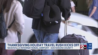 Thanksgiving travel rush kicks off at Nashville International Airport