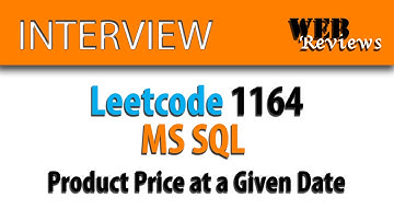 product price at a given date (1164) MS SQL Server programming interview questions on Leetcode.com