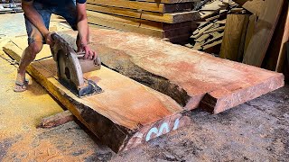 Mr Van and The Extremely Heavy Woodworking Process | Skills Build Beautiful Solid Furniture Products