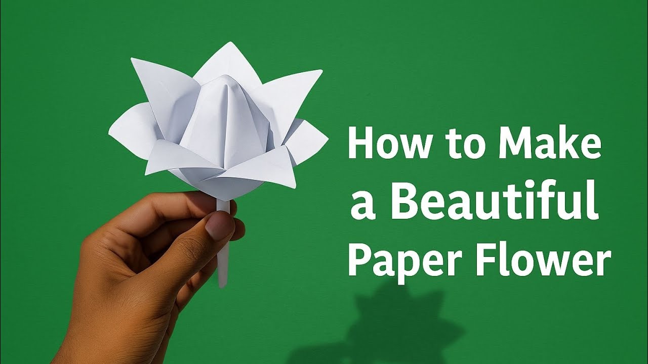 How to Make a Beautiful Paper Lotus Flower | Easy Origami Tutorial for Beginners”