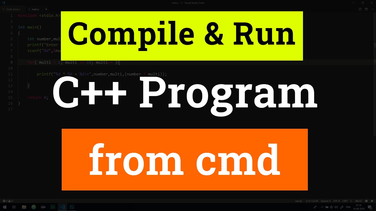 Compiling & Executing C++ Programs (Windows CMD) 