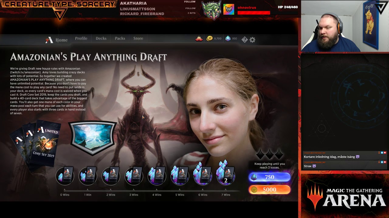 Livestream MTG Arena, Amazonians specialdraft! RAW/UNCUT