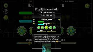 [Top 1] Despair Code 35% WR || Verifying || #geometrydash #top1 #gaming #gd #shorts #viral