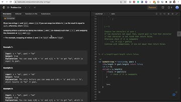 859. Buddy Strings #leetcodechallenge #recordedLiveWhileSolvingForFirstTime