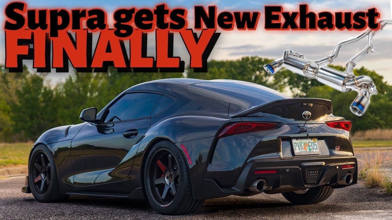 2021 SUPRA FINALLY GETS NEW EXHAUST - YouTube