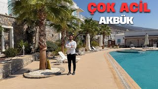 Didim Akbükte Çok Acil Satılık Full Deniz Manzaralı Havuzlu Sitede Yazlık Kelepir Fiyata