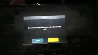 How to fix pubg match server did not respond please return to the login page and try again