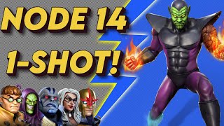 NO HORSEMEN NEEDED! DD6 Node 14 1SHOT! MARVEL Strike Force