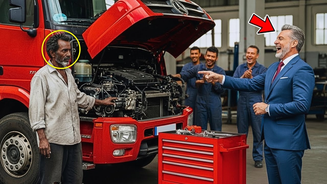 «Ripara il camion che nessuno riesce e ti pago il doppio! Il senzatetto zittì il milionario!»