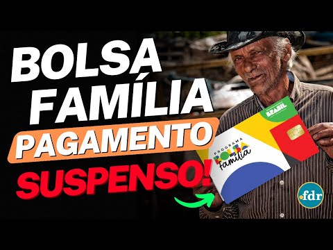 E AGORA? GOVERNO CONFIRMA SUSPENSÃO NOS PAGAMENTOS DO BOLSA FAMÍLIA DE SETEMBRO!