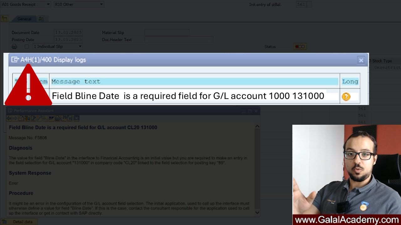 Fix “Field Is Required for G/L Account” | SAP Field Status - YouTube