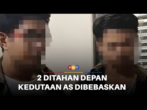 2 ditahan depan Kedutaan AS bebas dengan jaminan polis