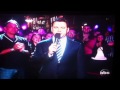 Me and Sonia on tv behind jimmy kimmel