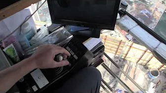 The daily routine of a Federation Tower crane operator