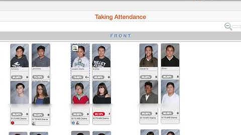 Attendance via Seating Chart