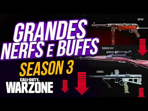 SEASON 3 MUDOU TUDO no WARZONE! Snipers Nerfadas, Fuzis Buffados e muito mais! (Nerfs e Buffs COD)