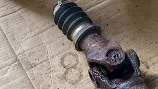 Replacing Rear Driveshaft U-Joints on 1997  Jeep Wrangler TJ - YouTube