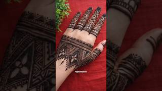 Bold Geometric Mehndi Design 2026 | Triangle Pattern Back Hand | Arabic Mehndi Tutorial #trending