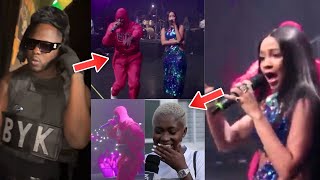 Medikal & Sister Derby On Stage At 02 Concert; She Performs D!ss Song - REACTION