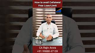 Collateral Free Loan/Limit #shorts #reels #caplus #finance #msme #collateralfreeloan #limits