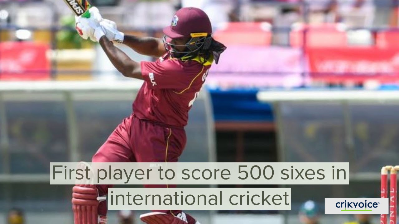 Chris Gayle first player to smash 500 international sixes | Records were broken at Grenada