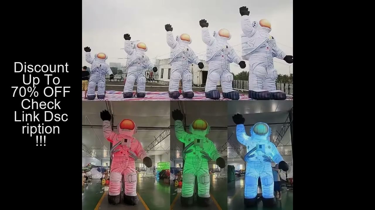 Advertising giant Inflatable Astronaut Model With Led Lighting Custom Spaceman Mascot For Festival E