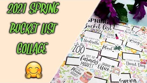 2021 SPRING BUCKET LIST