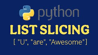 List slicing in Python is SO EASY!