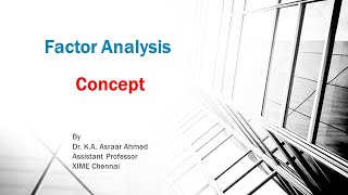 Factor Analysis Concept