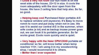 Haier Portable Air Conditioner Review - The Haier Portable Air Conditioner CPN12XH9 12,000 BTU Haier Portable Air Conditioner Review - The Haier Portable Air Conditioner CPN12XH9 12,000 BTU