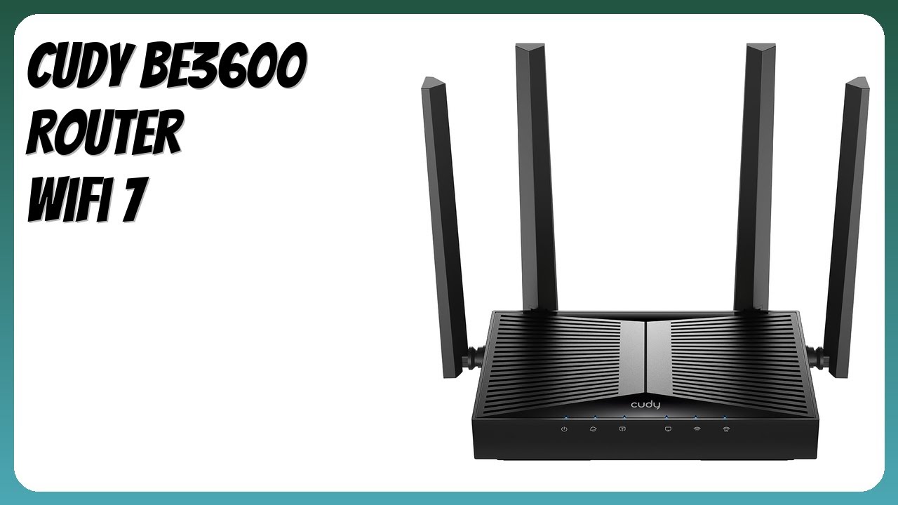 RESEÑA (2026) : Cudy BE3600 Router WiFi 7. DETALLES - YouTube
