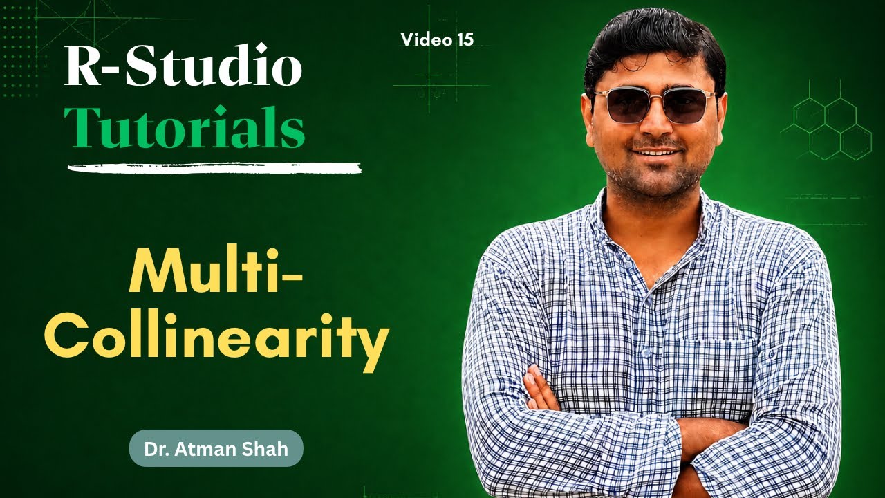 Testing Multicollinearity || R-Studio Tutorials || Dr. Atman Shah - YouTube