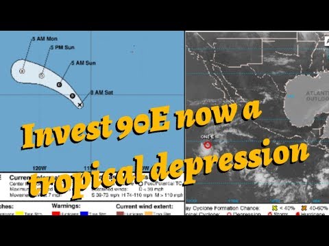 Invest 90E becomes the earliest depression in the Eastern Pacific... To ...