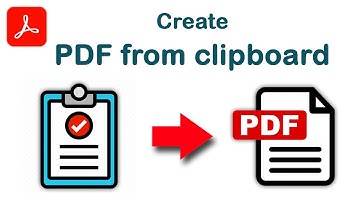 How to create PDF from clipboard in Adobe Acrobat Pro DC