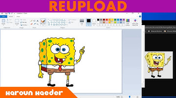 (REUPLOAD) drawing spongebob in mspaint in 2021!!!
