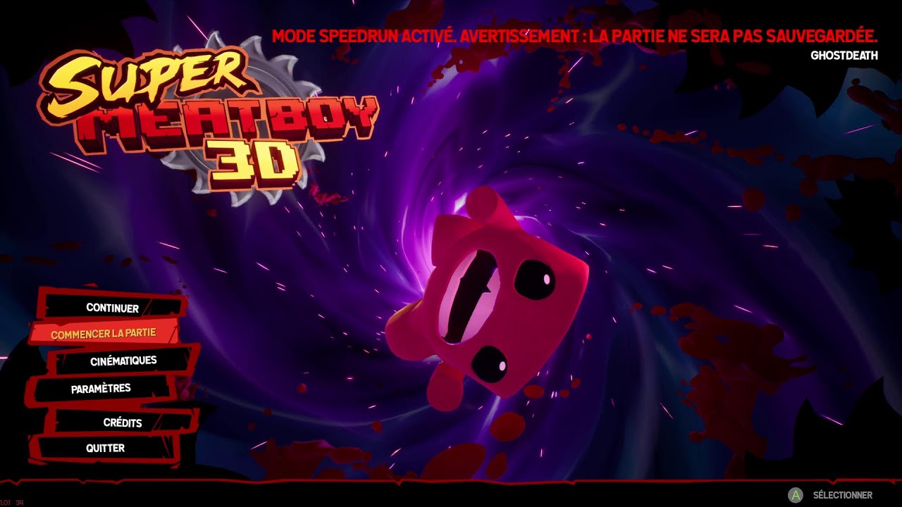 Speedrun Any% Super Meat Boy 3D - PB 24min24s