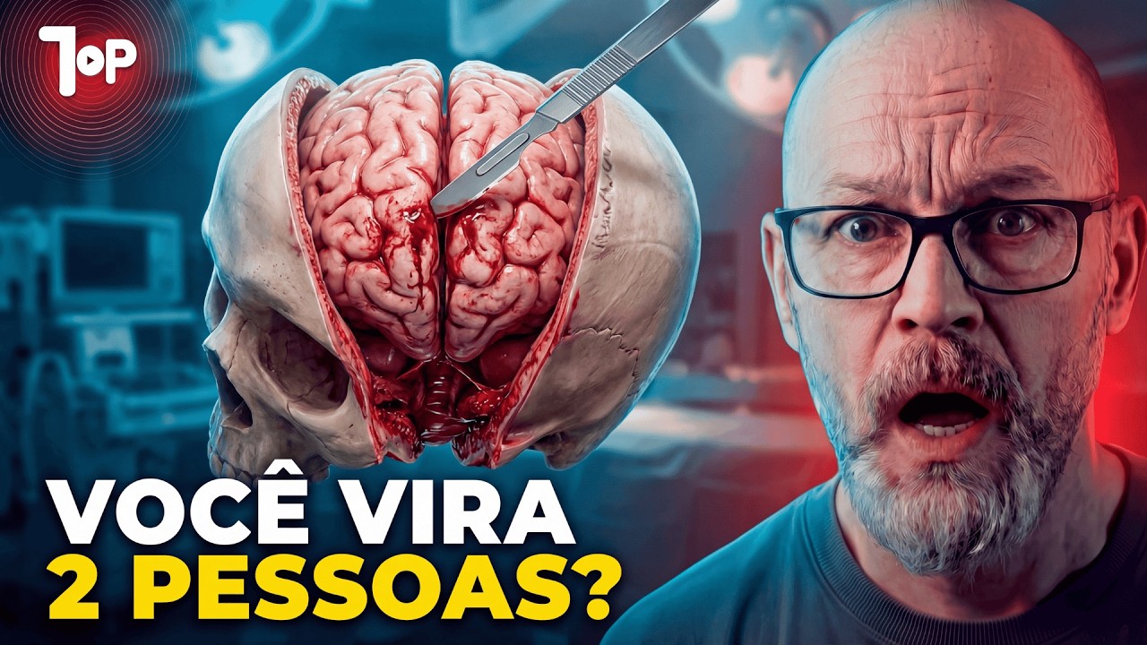 O que acontece ao CORTAR um CÉREBRO VIVO ao MEIO?